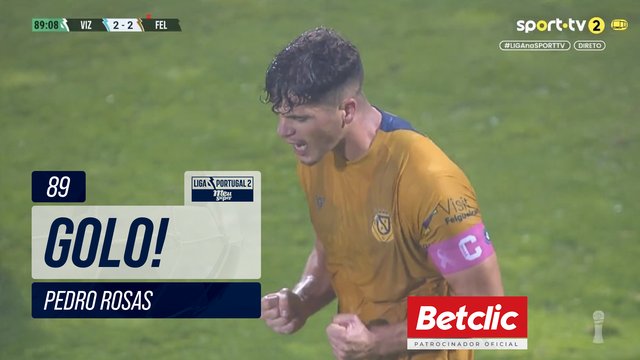 GOLO! Felgueiras, Pedro Rosas aos 89', Vizela 2-2 Felgueiras