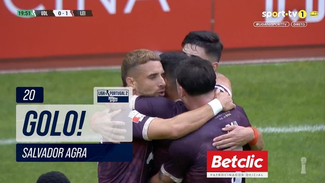 GOLO! Leixões, Salvador Agra aos 20', U. Leiria 0-1 Leixões