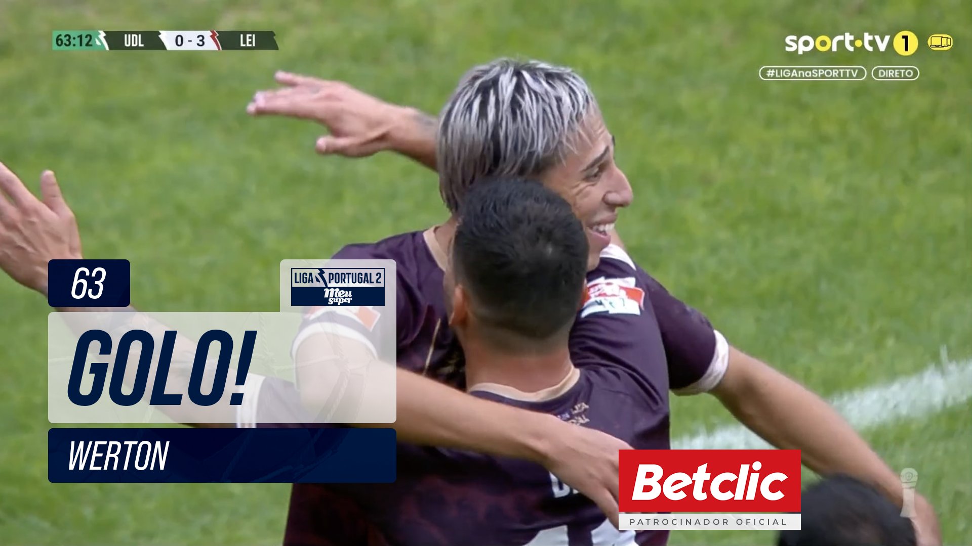 GOLO! Leixões, Werton aos 63', U. Leiria 0-3 Leixões
