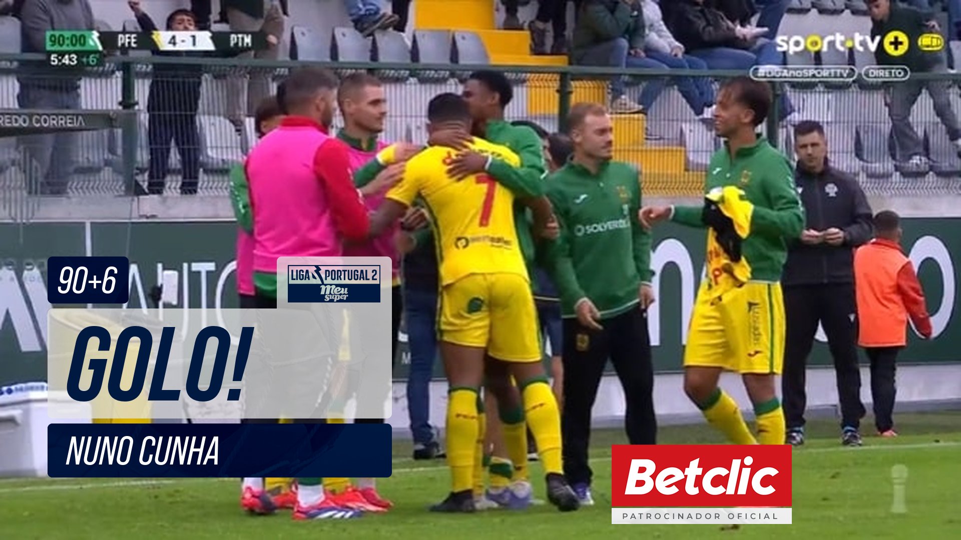 GOLO! P. Ferreira, Nuno Cunha aos 90'+6', P. Ferreira 4-1 Portimonense