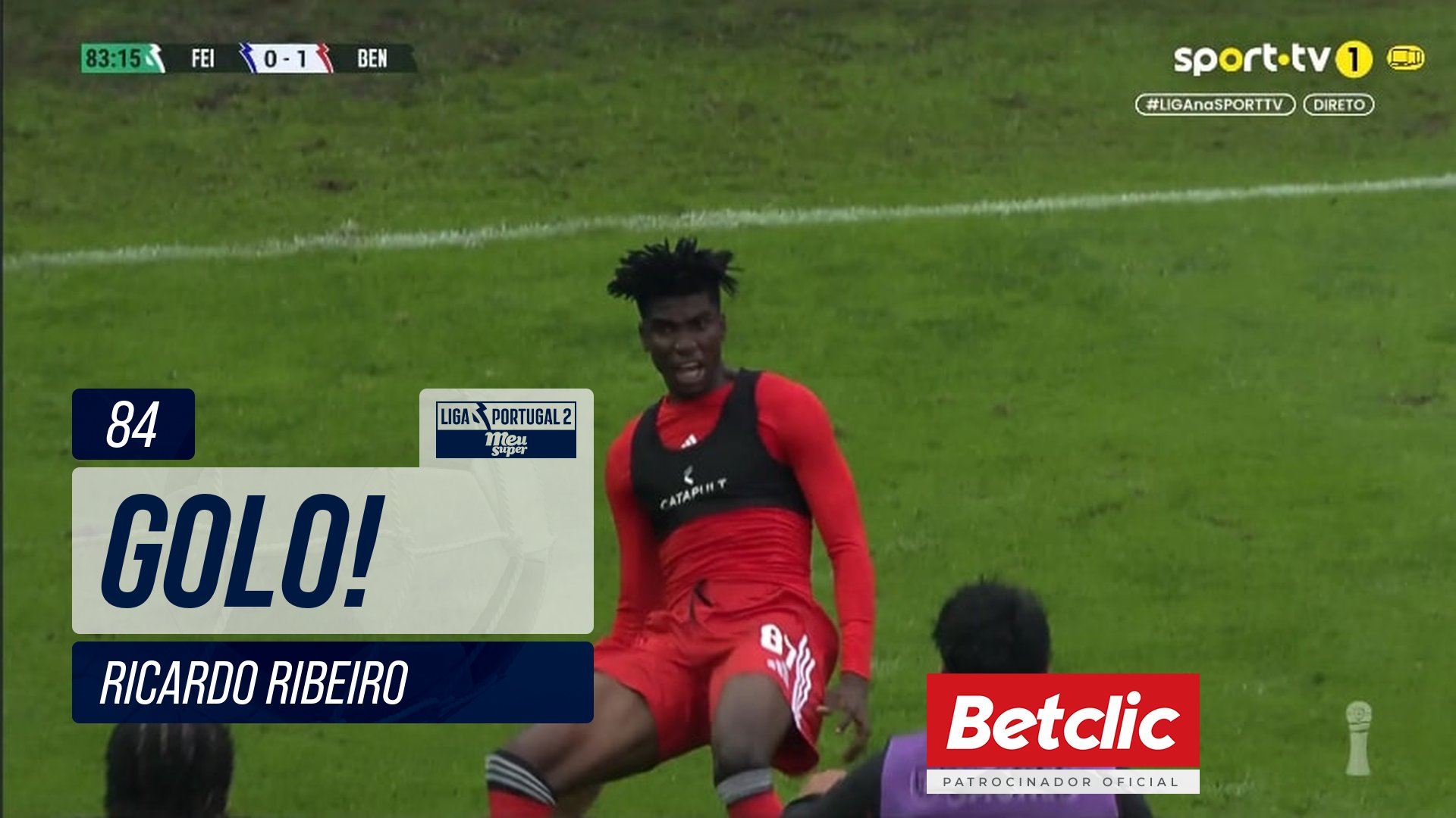 GOLO! Benfica B, Ricardo Ribeiro aos 84', Feirense 1-1 Benfica B
