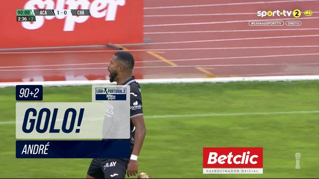 GOLO! Académico, André aos 90'+2', Académico 1-0 Chaves