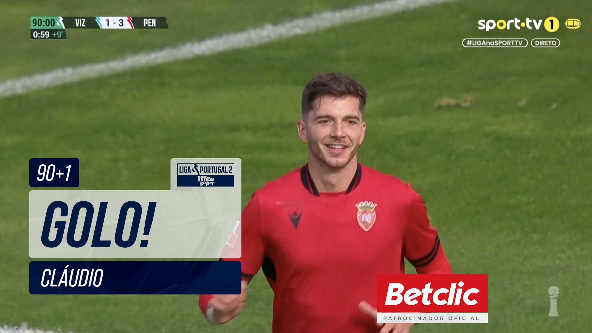 GOLO! Penafiel, Cláudio aos 90'+1', Vizela 1-3 Penafiel