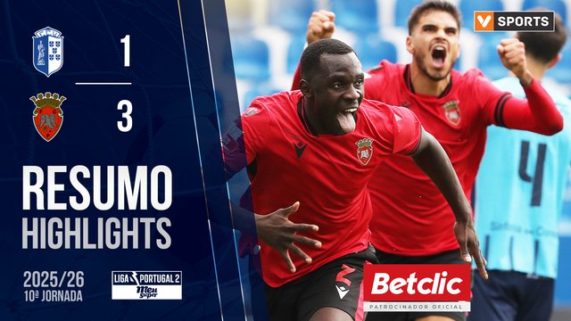Liga Meu Super (10ª Jornada): Resumo Vizela 1-3 Penafiel
