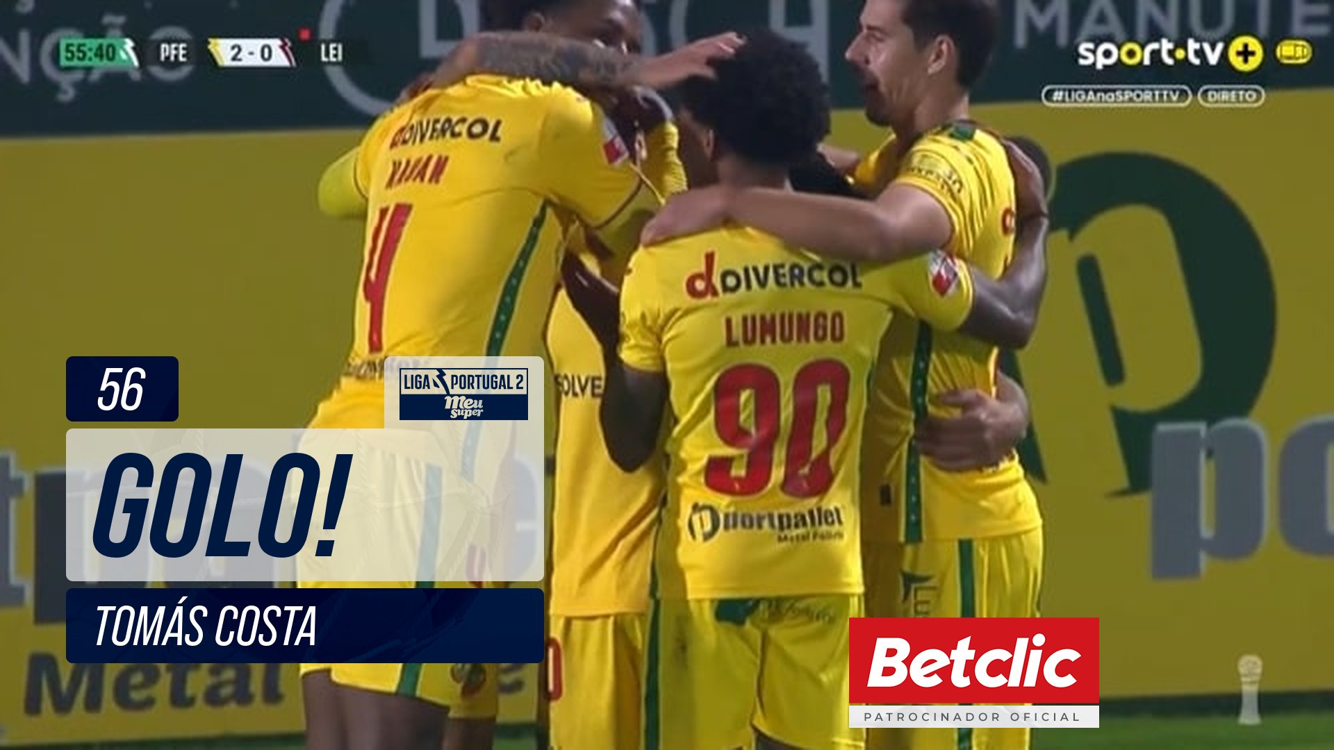GOLO! P. Ferreira, Tomás Costa aos 56', P. Ferreira 2-0 Leixões