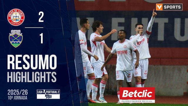 Liga Meu Super (10ª Jornada): Resumo U. Leiria 2-1 Chaves
