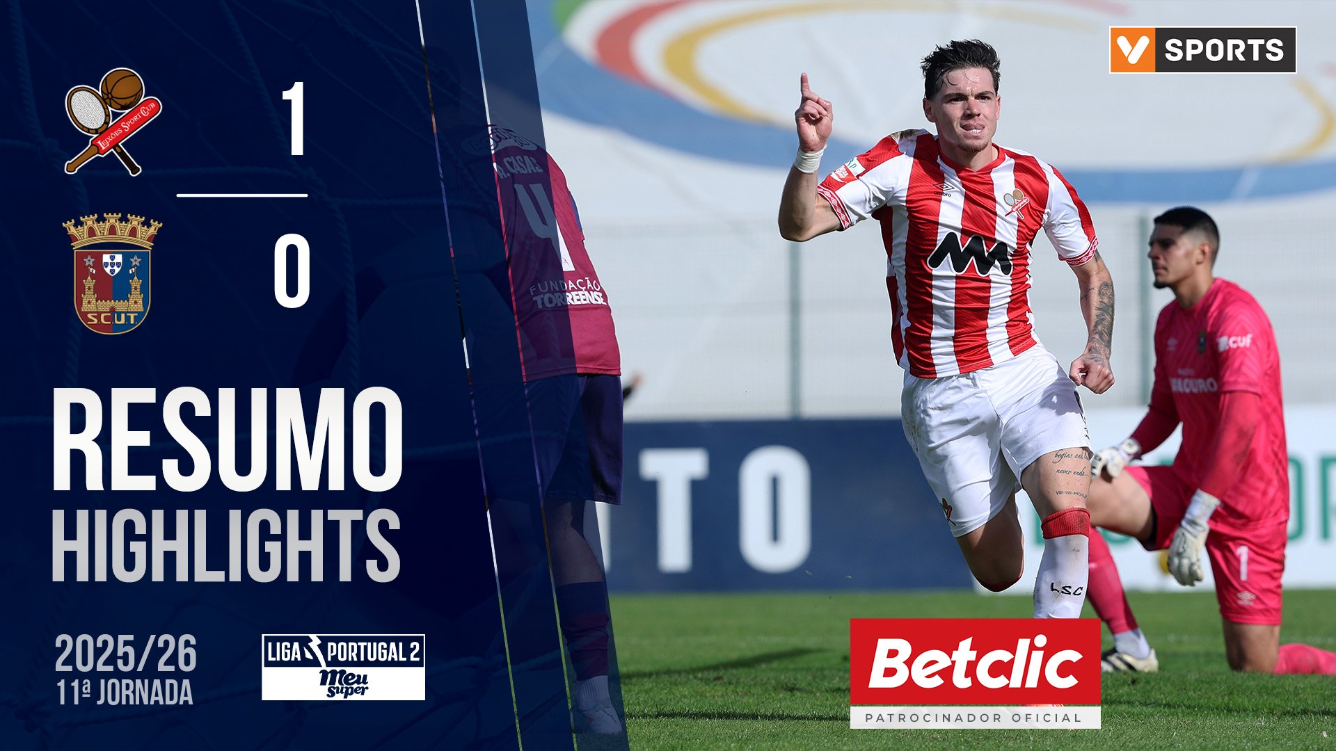 Liga Meu Super (11ª Jornada): Resumo Leixões 1-0 Torreense