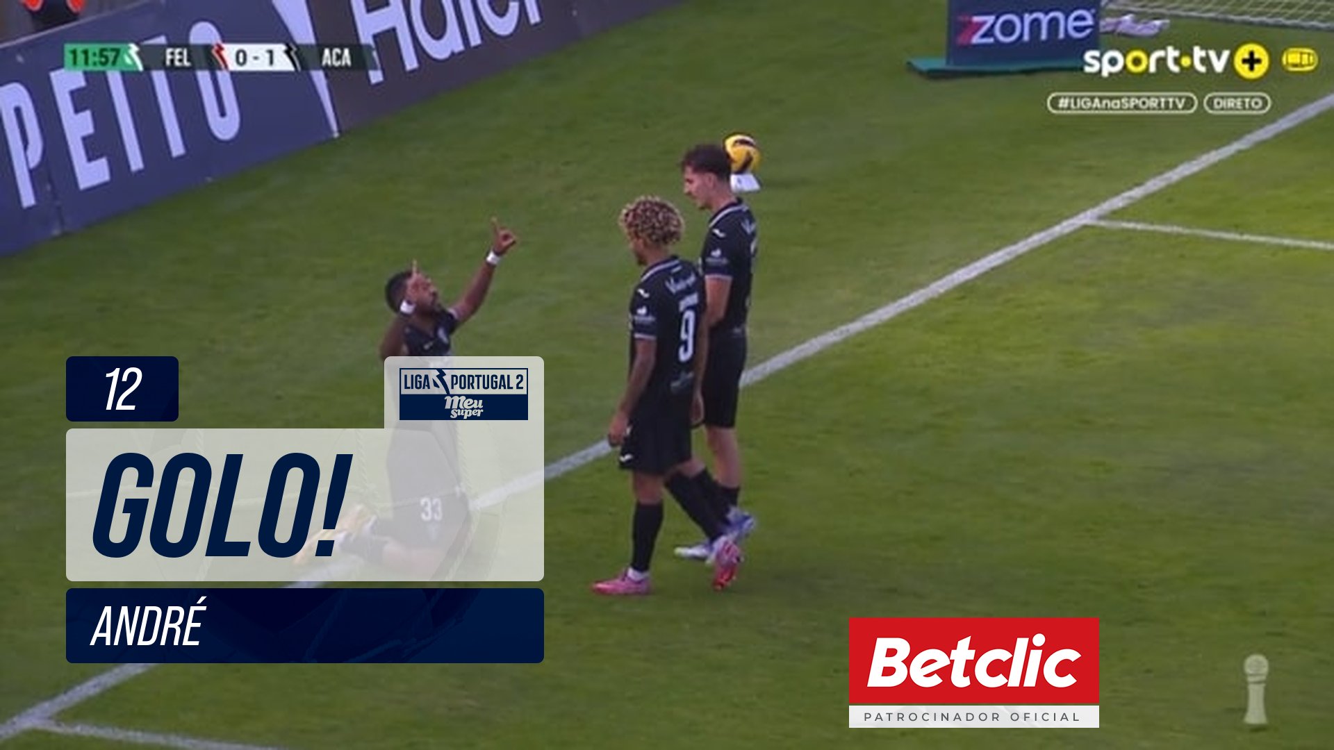 GOLO! Académico, André aos 12', Felgueiras 0-1 Académico