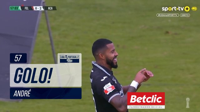 GOLO! Académico, André aos 57', Felgueiras 0-3 Académico