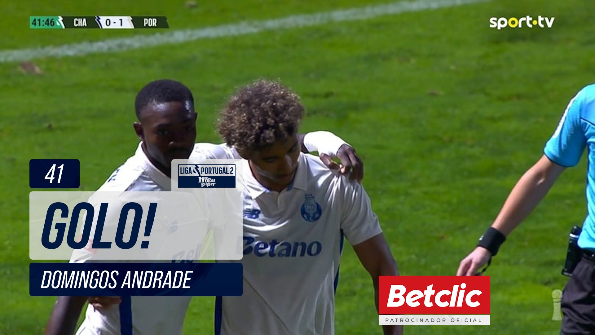 GOLO! FC Porto B, Domingos Andrade aos 41', Chaves 0-1 FC Porto B