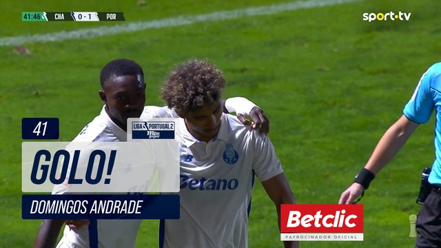 GOLO! FC Porto B, Domingos Andrade aos 41', Chaves 0-1 FC Porto B