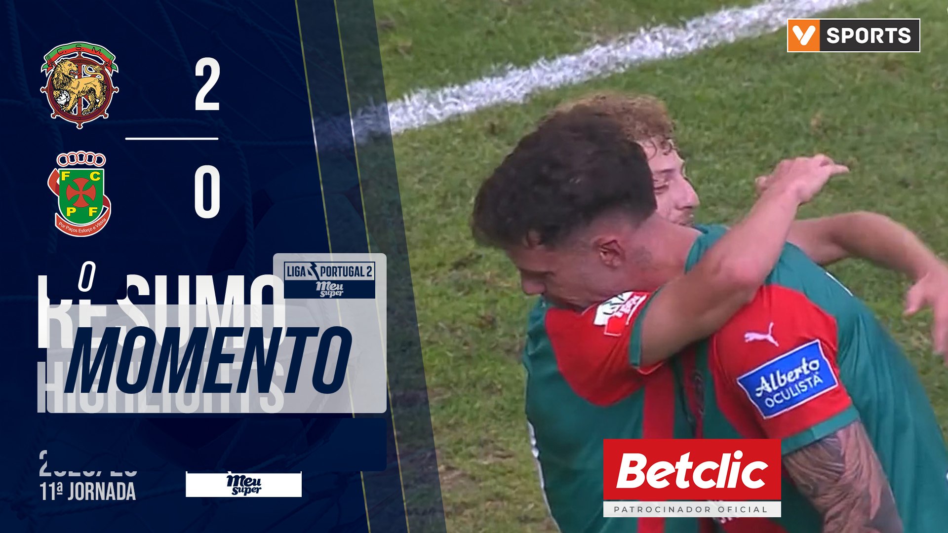 Liga Meu Super (11ª Jornada): Resumo Marítimo 2-0 P. Ferreira