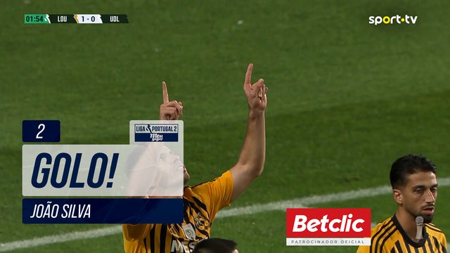 GOLO! Lourosa FC, João Silva aos 2', Lourosa FC 1-0 U. Leiria