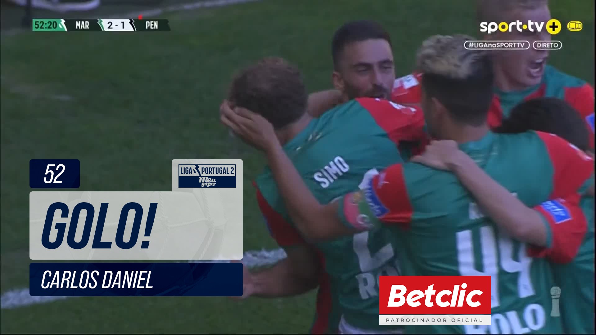 GOLO! Marítimo, Carlos Daniel aos 52', Marítimo ...