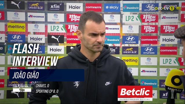 Flash Interview João Gião (Sporting CP B)
