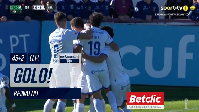 GOLO! Chaves, Reinaldo aos 45'+2', Torreense 0-1 Chaves