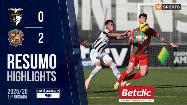 Liga Meu Super (12ª Jornada): Resumo Portimonense 0-2 Marítimo