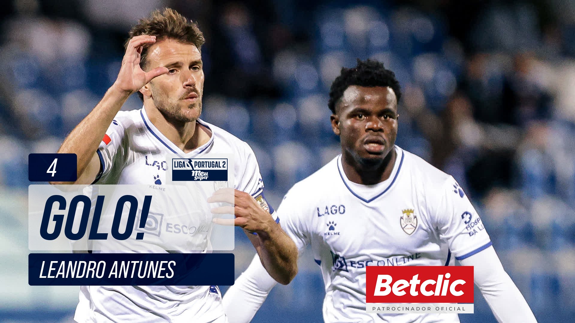 GOLO! Feirense, Leandro Antunes aos 4', Vizela 0-1...