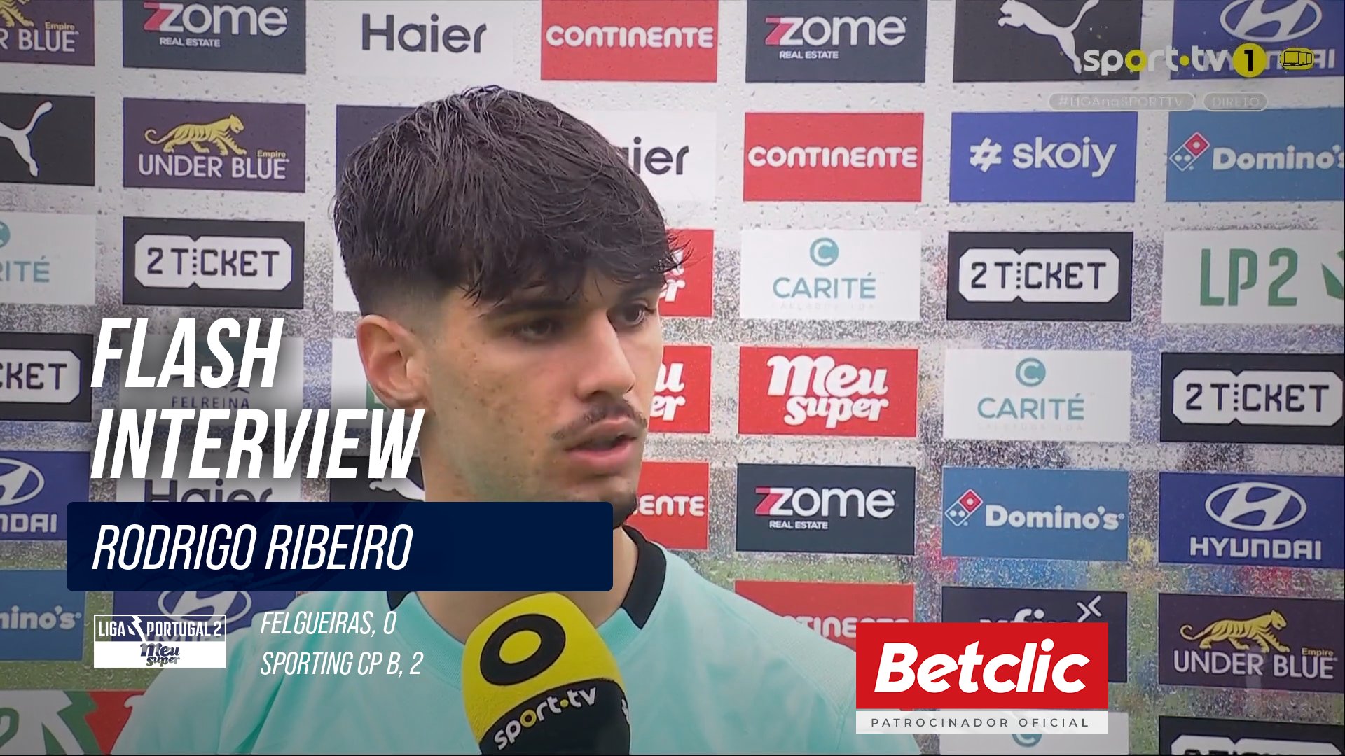 Vídeo - Felgueiras X Sporting CP B - Flash Interview Rodrigo Ribeiro ...