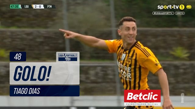 GOLO! Lourosa FC, Tiago Dias aos 48', Lourosa FC 2-0 Portimonense