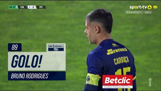 GOLO! Chaves, Bruno Rodrigues aos 89', Chaves 2-0 P. Ferreira