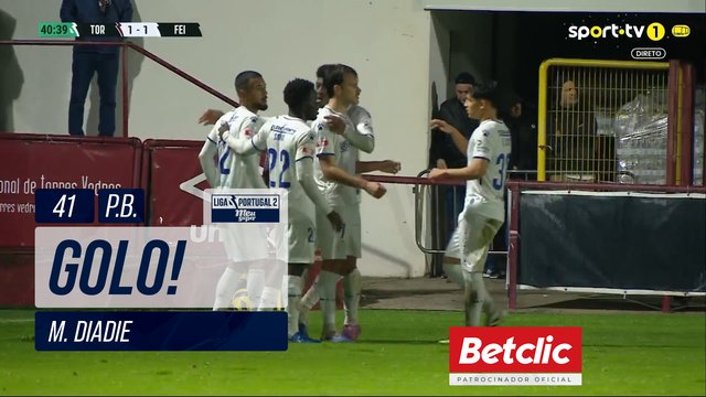 GOLO! Feirense, M. Diadie (p.b.) aos 41', Torreense 1-1 Feirense