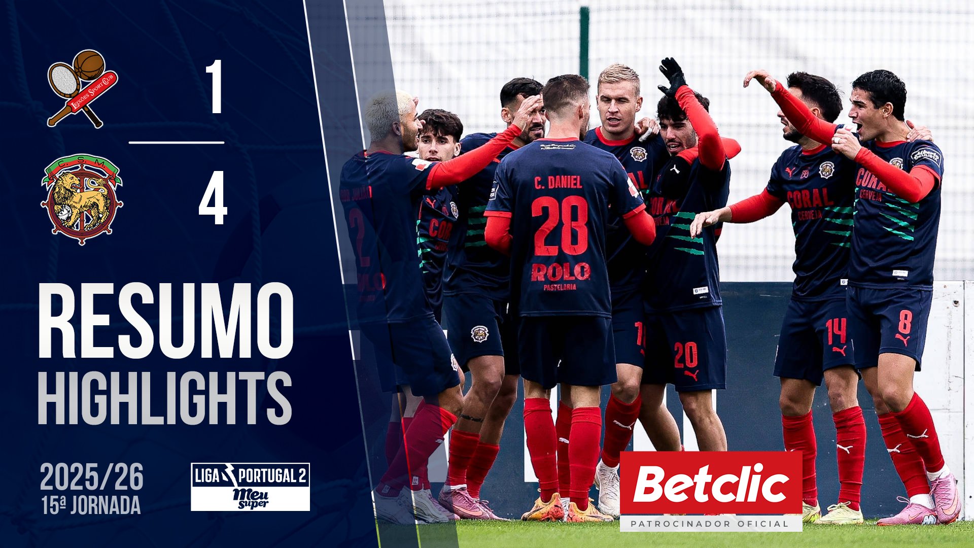 Liga Meu Super (15ª Jornada): Resumo Leixões SC 1-4 Marítimo M.