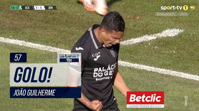 GOLO! Académico, João Guilherme aos 57', Académico 1-1 Benfica B