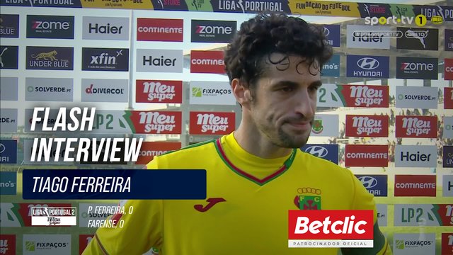 Flash Interview Tiago Ferreira (P. Ferreira)