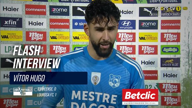 Lourosa FC, Flash Interview, Vitor Hugo