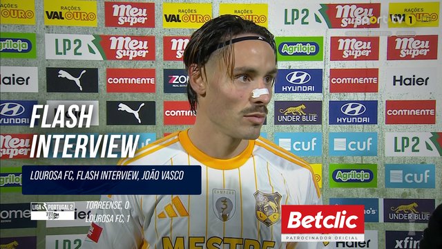 Lourosa FC, Flash Interview, João Vasco