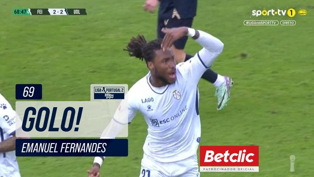 GOLO! Feirense, Emanuel Fernandes aos 69', Feirense 2-2 U. Leiria