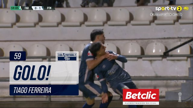 GOLO! Portimonense, Tiago Ferreira aos 59', Farense 0-1 Portimonense