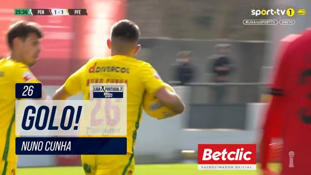 GOLO! P. Ferreira, Nuno Cunha aos 26', Penafiel 1-1 P. Ferreira