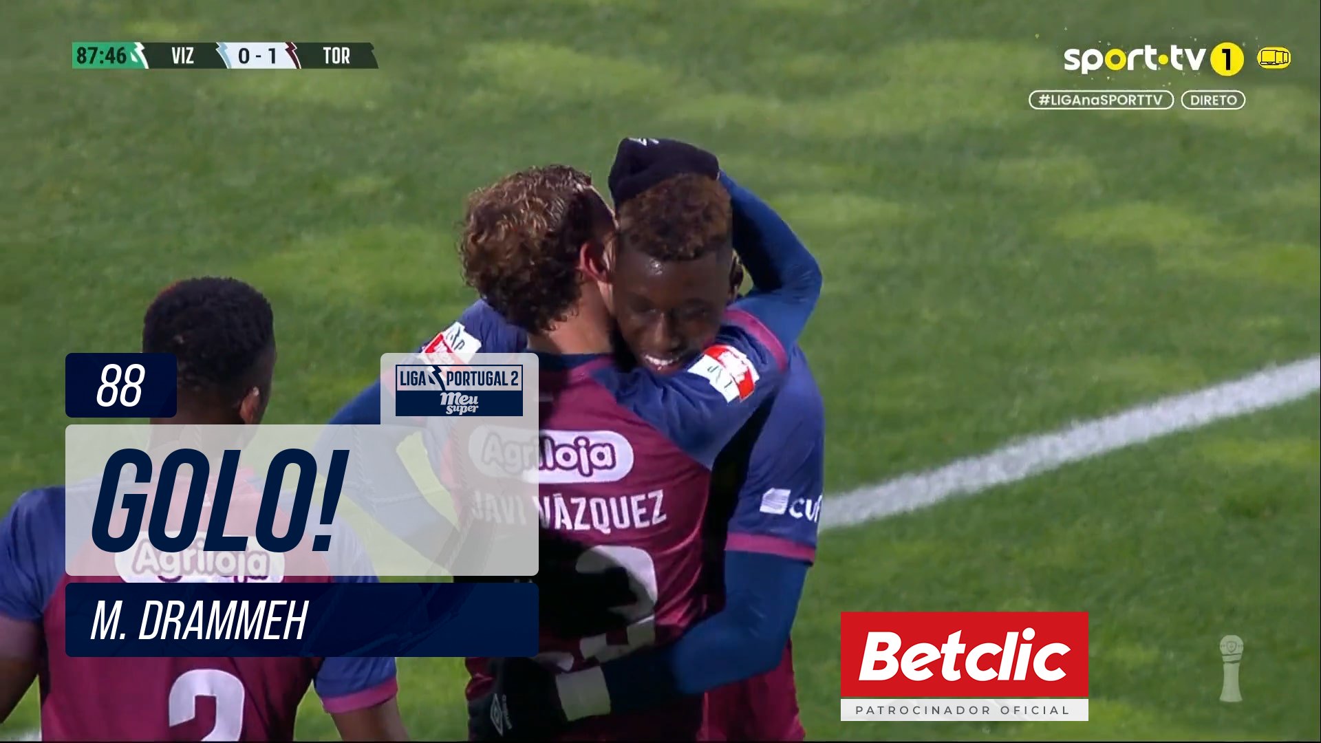 GOLO! Torreense, M. Drammeh aos 88', Vizela 0-1 To...