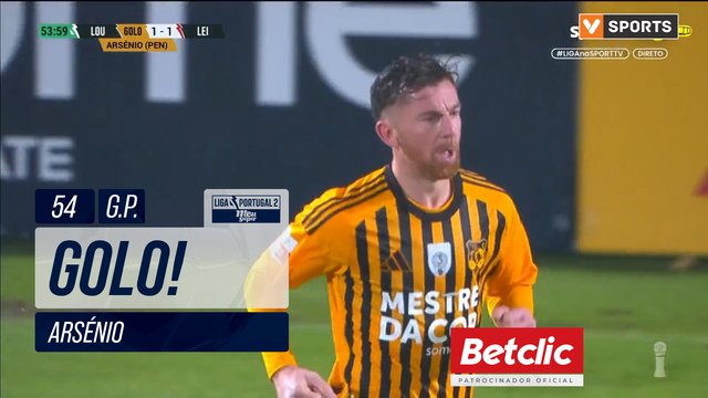 GOLO! Lourosa FC, Arsénio aos 54', Lourosa FC 1-1 Leixões