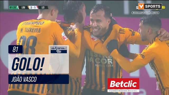 GOLO! Lourosa FC, João Vasco aos 81', Lourosa FC 2-1 Leixões