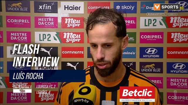 Lourosa FC, Flash Interview, Luís Rocha
