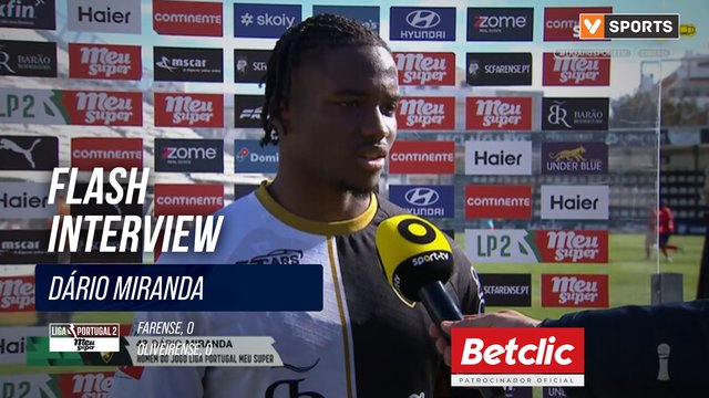 Farense, Flash Interview, Dário Miranda