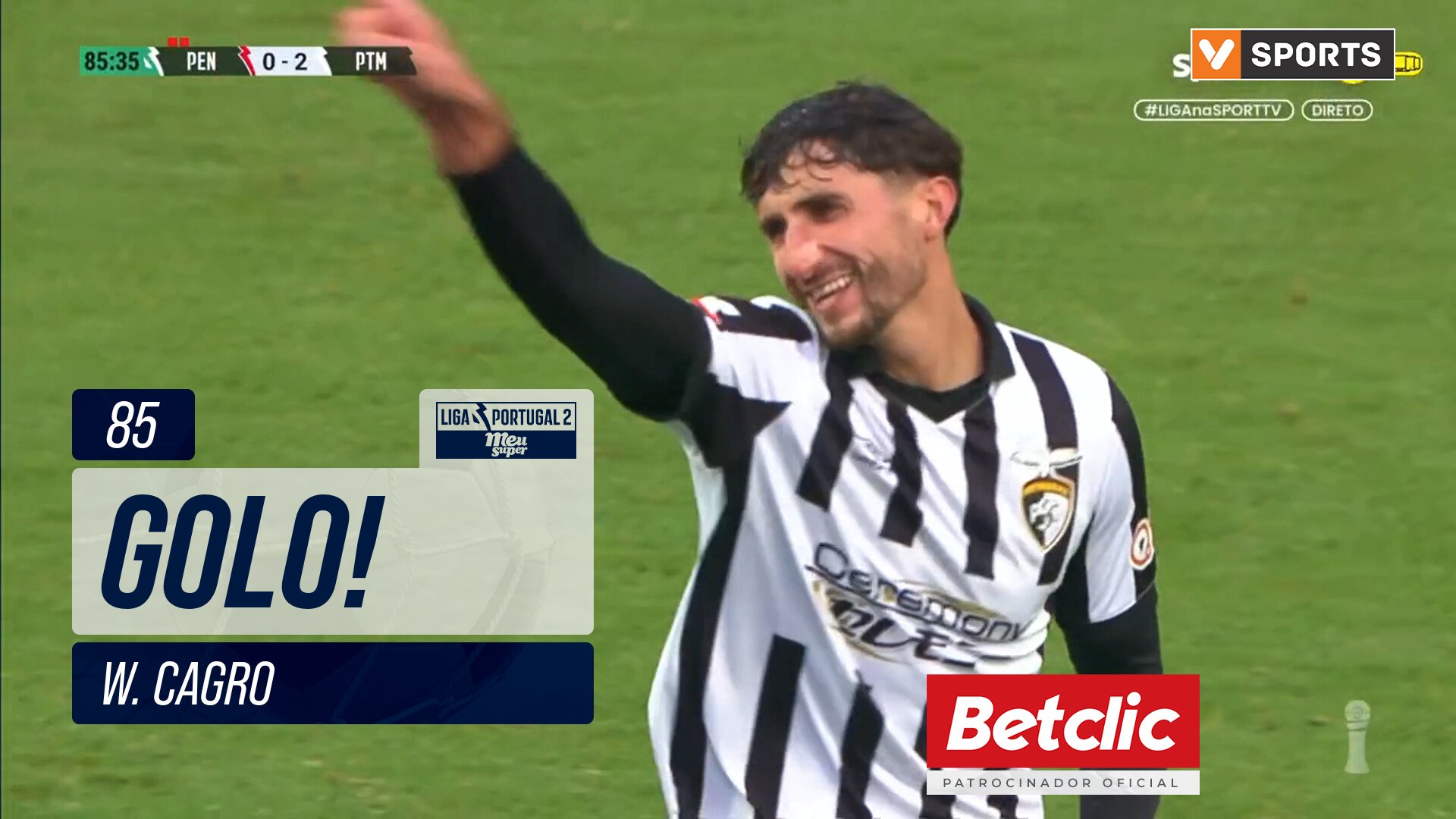 GOLO! Portimonense, W. Cagro aos 85', Penafiel 0-2...