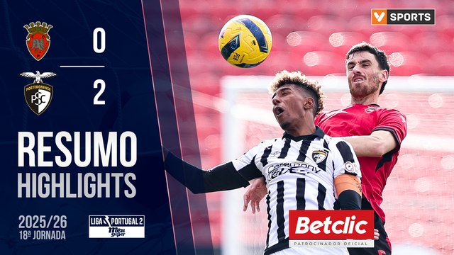 Liga Meu Super (18ª Jornada): Resumo Penafiel 0-2 Portimonense