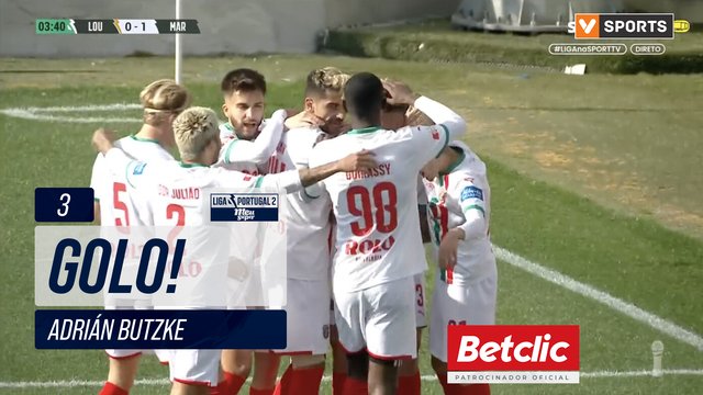 GOLO! Marítimo, Adrián Butzke aos 3', Lourosa FC 0-1 Marítimo