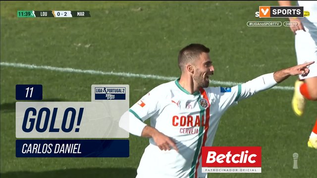 GOLO! Marítimo, Carlos Daniel aos 11', Lourosa FC 0-2 Marítimo