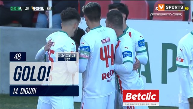 GOLO! Marítimo, M. Diouri aos 48', Lourosa FC 0-3 Marítimo