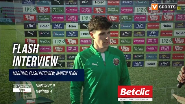 Marítimo, Flash Interview, Martín Tejón