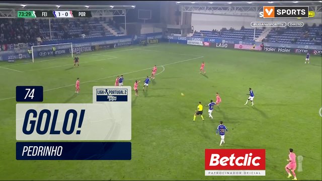 GOLO! Feirense, Pedrinho aos 74', Feirense 2-0 FC Porto B