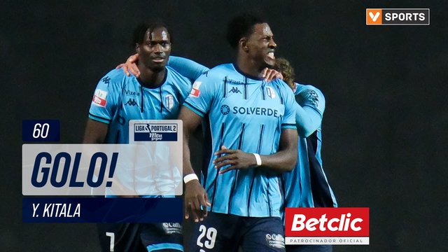 GOLO! Vizela, Y. Kitala aos 60', U. Leiria 1-1 Vizela