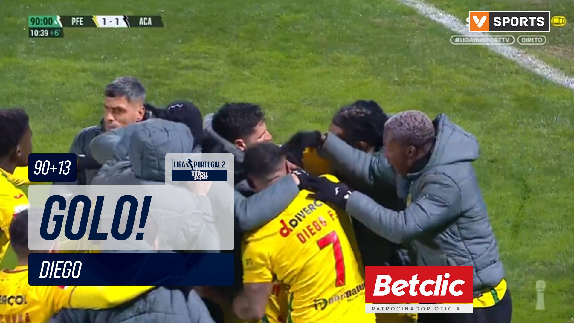 GOLO! P. Ferreira, Diego aos 90'+13', P. Ferreira ...