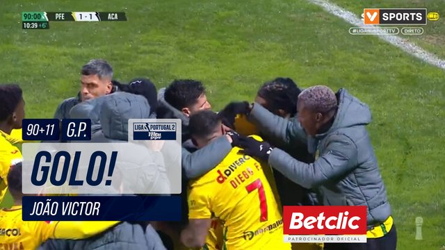 GOLO! FC P.Ferreira, João Victor aos 90'+11', FC P.Ferreira 1-1 Académico