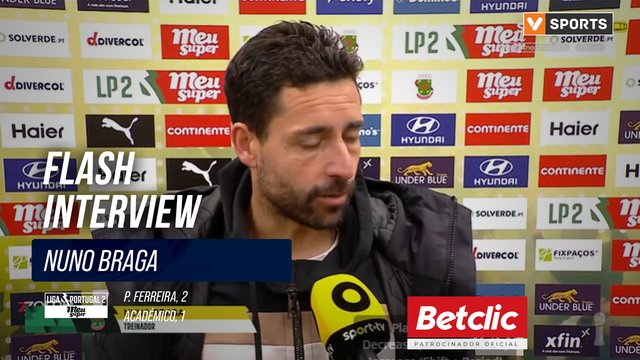 Flash Interview Nuno Braga (P.Ferreira)